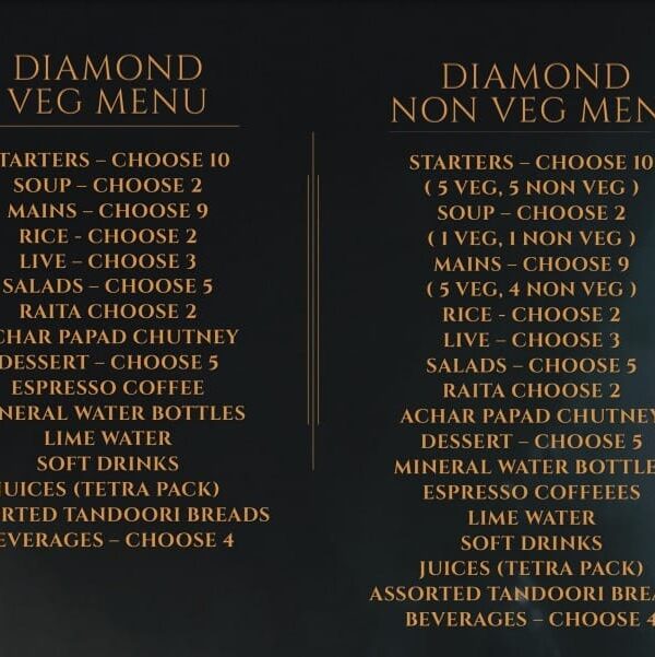 Diamond Menu Food Package